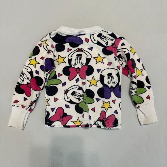 Vintage 90's Disney Minnie Mouse Girls 2T Crewneck Pullover Sweatshirt Cotton - Picture 6 of 6
